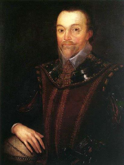 Marcus Gheeraerts Sir Francis Drake after 1590 Germany oil painting art